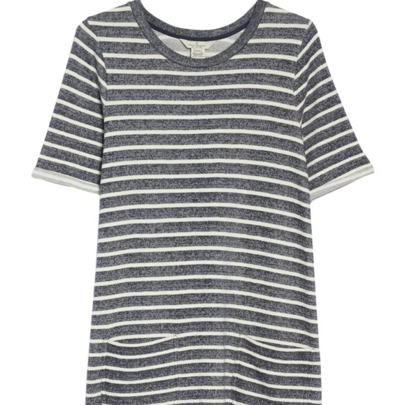 French Connection Normandy Stripe Tee Dress Sz 4 - Picture 4 of 10